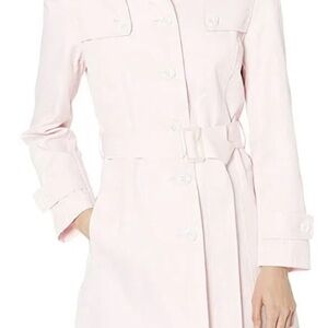 Nanette Lepore Soft Pink Belted Trench Coat NWOT
